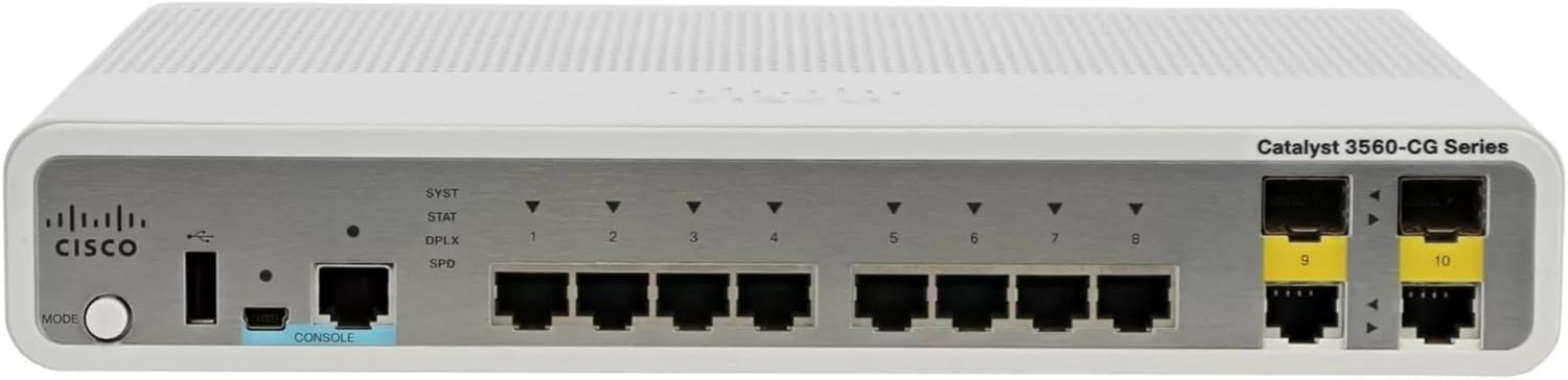 WS-C3560CG-8TC-S Cisco Catalyst 3560CG 8-Port Network Switch