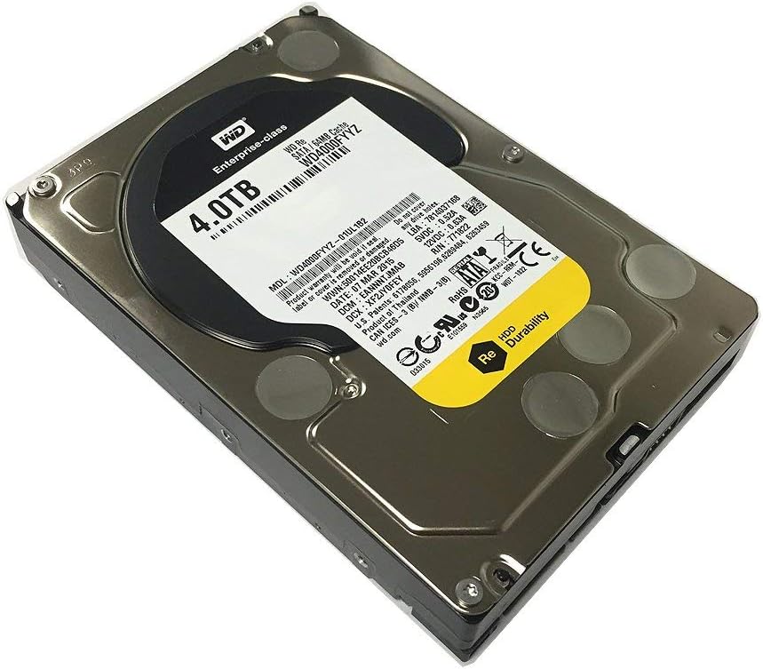 Western Digital WD4000FYYZ 4TB Enterprise SATA Hard Drives