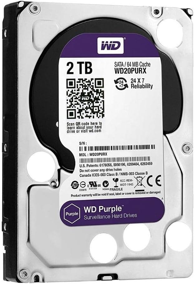 WD Purple WD20PURZ 2TB Surveillance HDD