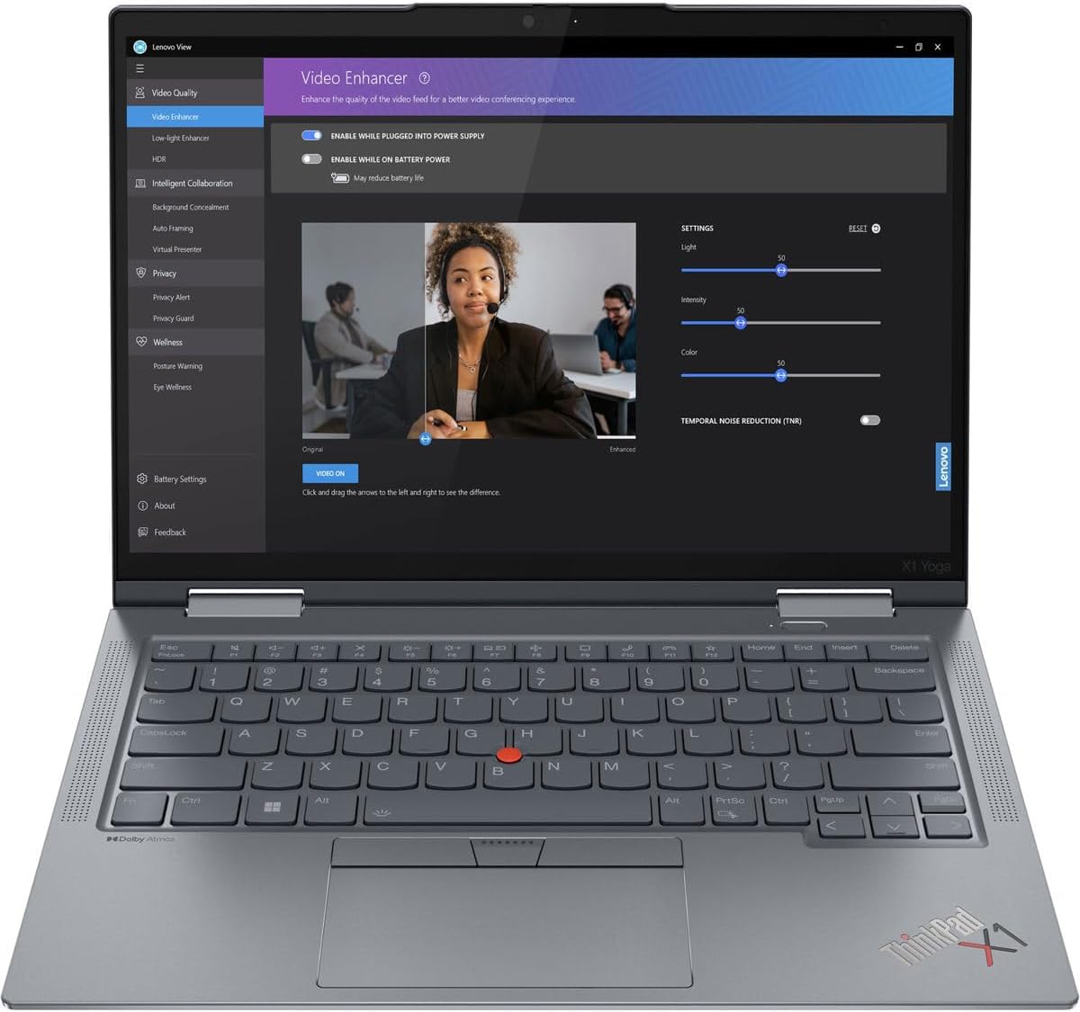 21HQ001NUS - Lenovo ThinkPad X1 Yoga Gen8 14-inc Touchscreen Convertible 2 in 1 WUXGA Core i5-1335U 10-Core 16GB 256GB SSD Storm Gray