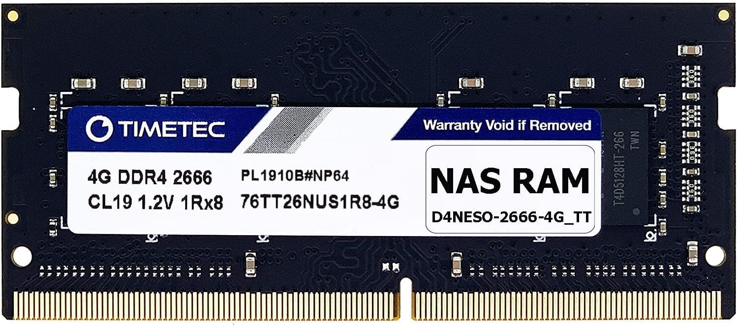 D4NESO-2666-4G - Synology 4GB PC4-21300 260-Pin SODIMM Memory