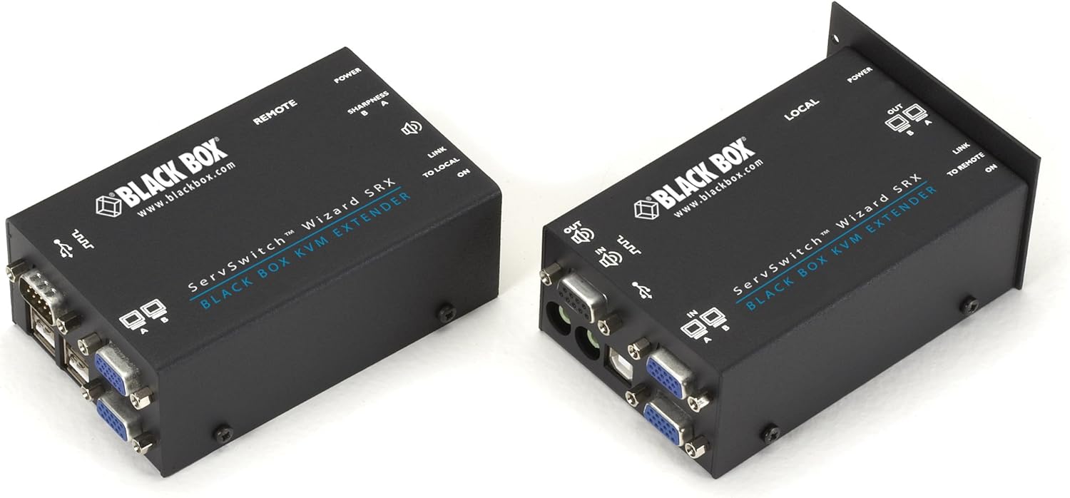 ACU2028A - Black Box KVM Extender VGA PS/2 RS232 Audio Dual-Access CATx