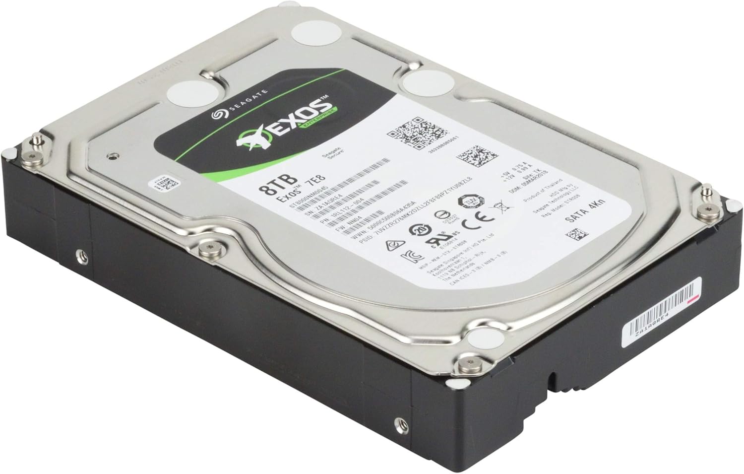 ST8000NC0002 - Seagate Enterprise NAS 8TB 7200RPM SATA 6Gb/s 256MB Cache (512e) 3.5-inch Hard Drive