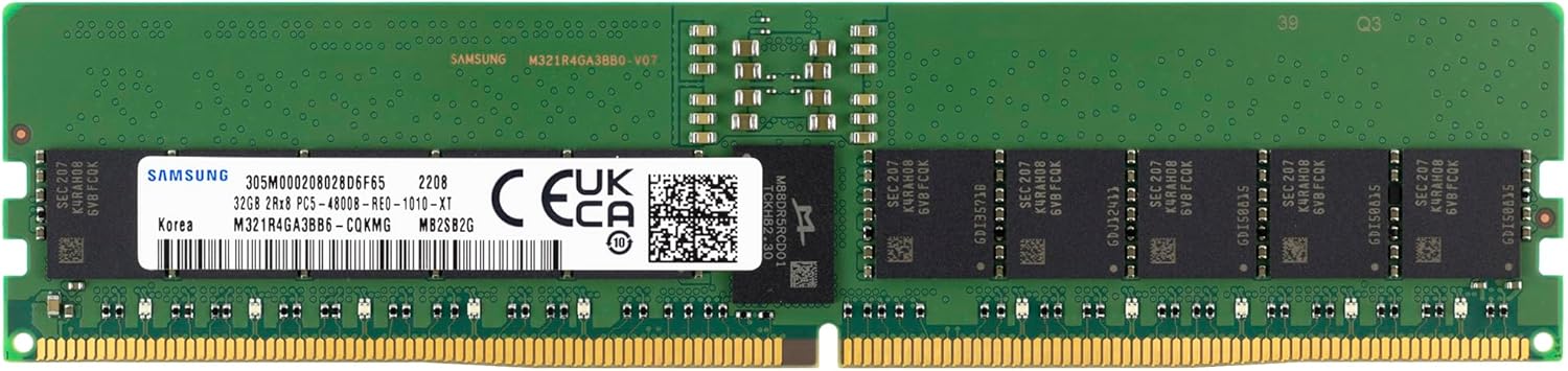 P43328-B21 - HPE 32GB DDR5-4800MHz PC5-38400 ECC Registered CL40 288-Pin RDIMM 1.1V Dual Rank Memory Module