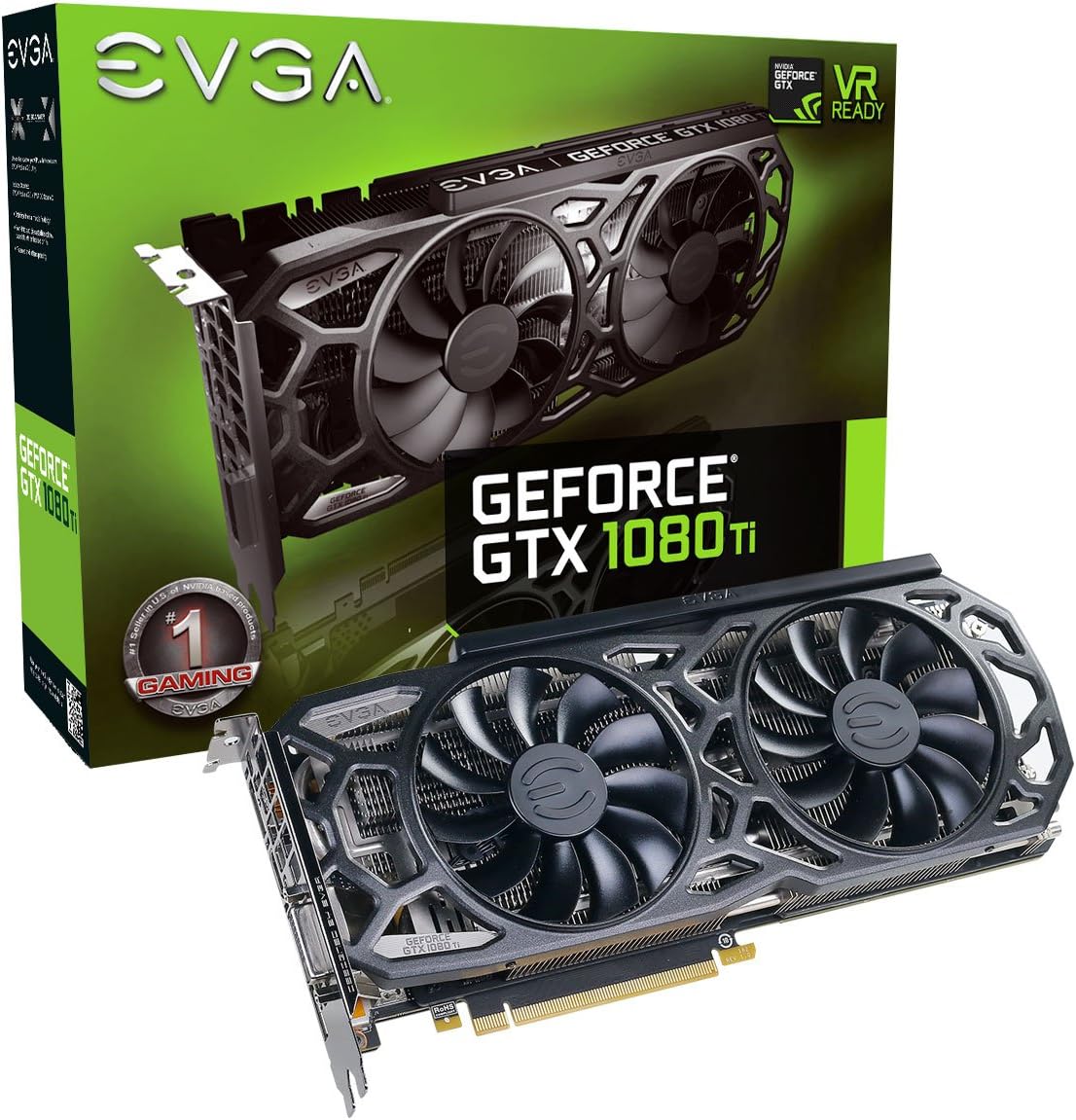 11G-P4-6798-KR - EVGA NVIDIA GeForce GTX 1080 TI Kingpin 11GB GDDR5X 352-Bit PCI Express 3.0 Video Graphics Card