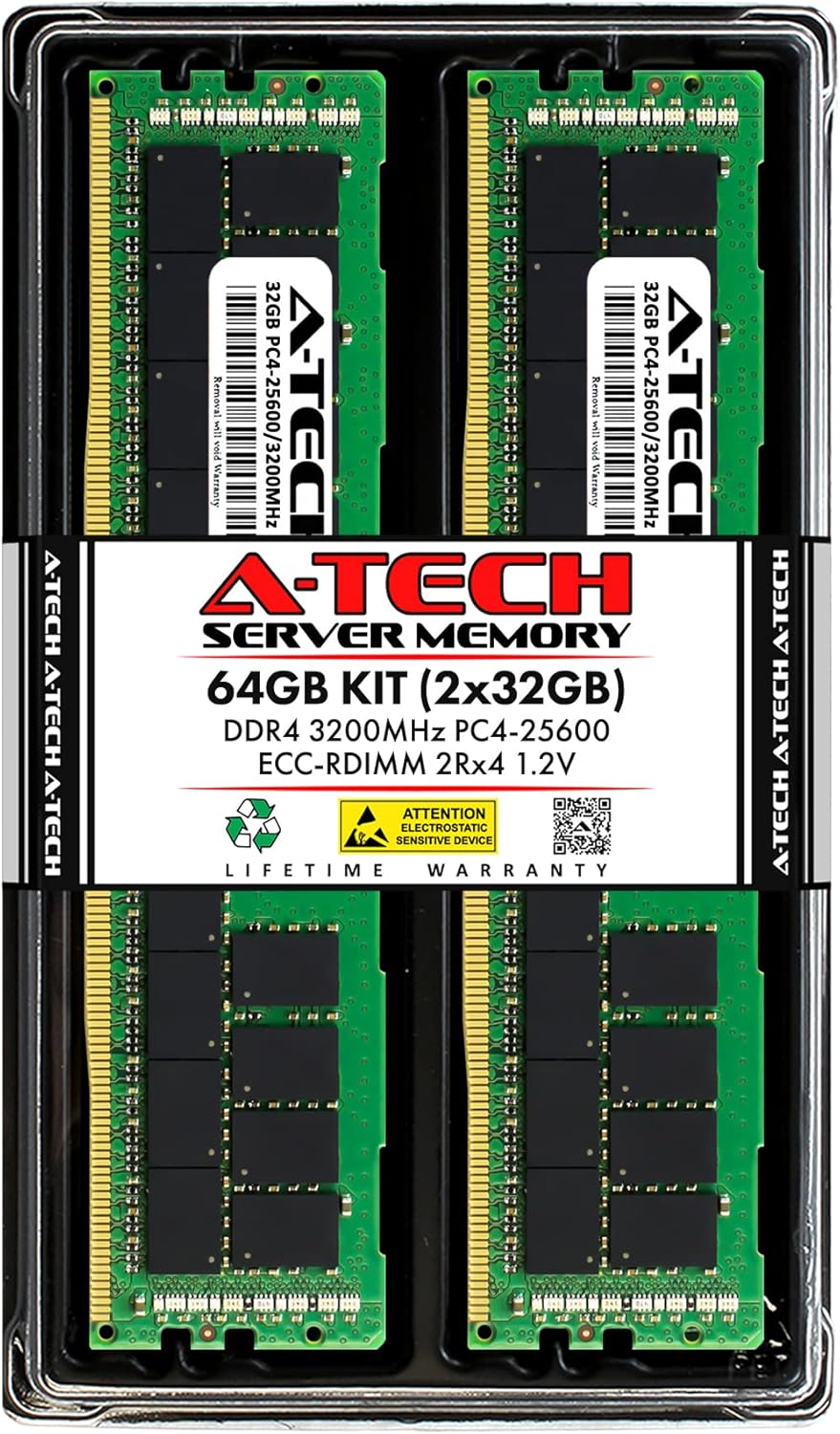64GB RDIMM 3200MT/S Dual Rank Memory Module for High-Performance Servers
