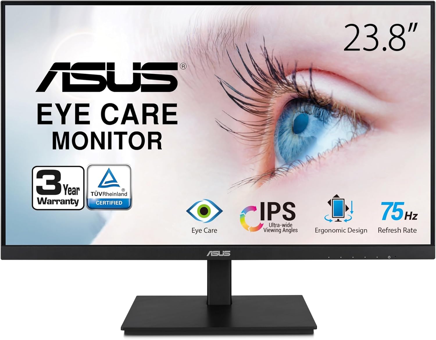 PB238Q - Asus PB238Q 23 inch Widescreen 6ms 80,000,000:1 VGA/DVI/HDMI/DisplayPort/USB LED LCD Monitor, w/ Speakers (Black)