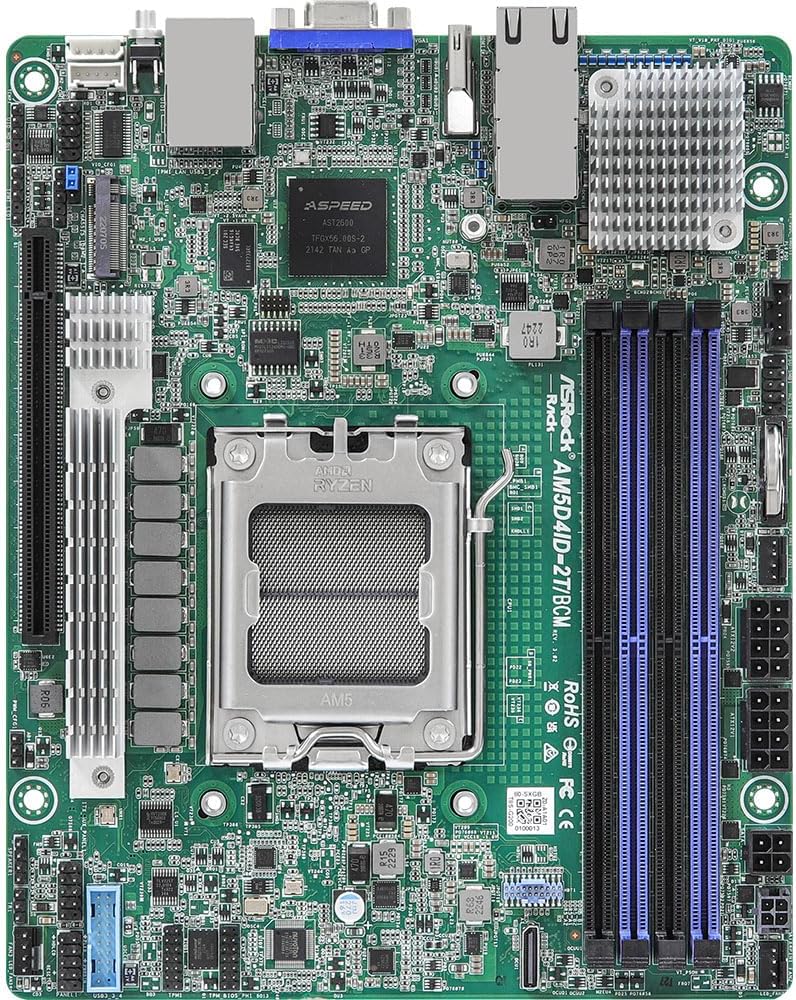 ROMED4ID-2T - ASRock SP3 LGA4094 SoC Chipset MINI-ITX System Board