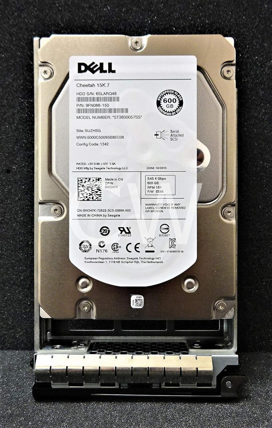 Dell 1W7HC / Toshiba AL14SXB60ENY 600GB 15K 12Gbps SFF Serial SCSI / SAS Hard Drive
