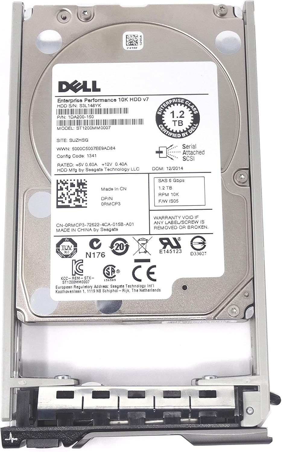 ST1200MM0007 Seagate 1.2TB 10K SAS Hard Drive for Enterprise