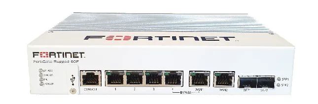 Fortinet FGR-60F FortiGate RJ-45 4 x Ports + 2 x SFP By Pass Set Up B/t WAN1 AND Port x 4 Security/Appliance Firewall