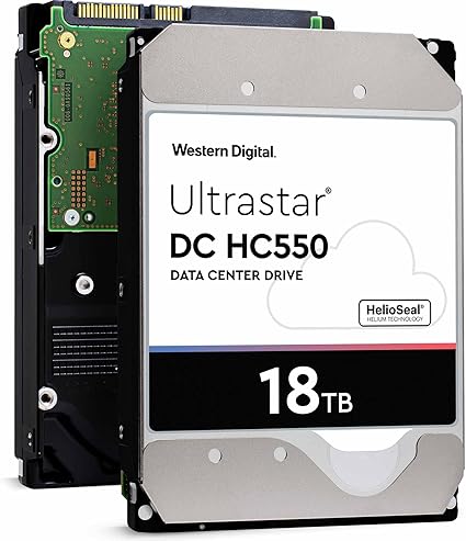 WUH721818ALE6L4 18TB High-Capacity HDD for Enterprise Use