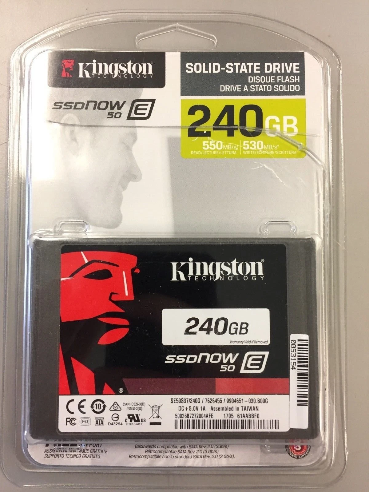 Kingston SE50S37/240G 240GB 2.5" 6Gbps E50 Enterprise MLC SED SATA SSD