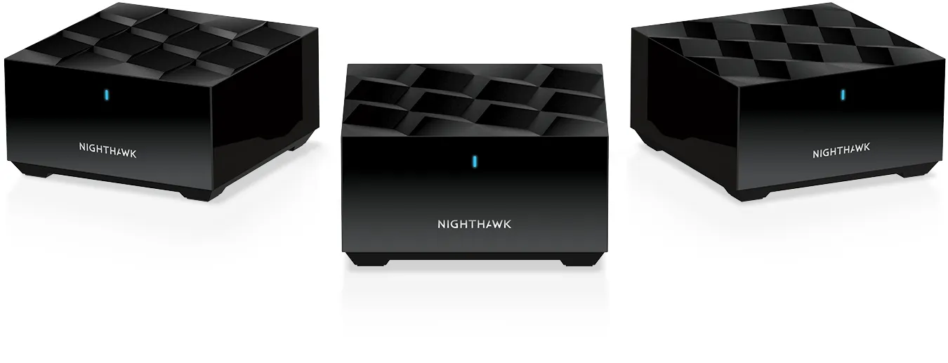 MK63-100UKS - Netgear Nighthawk MK63 2 x Ports 1000Base-T LAN + 1 x Port RJ-45 WAN 1.8Gb/s IEEE 802.11a/n/ac/ax 5GHz Router + 2x Satellite