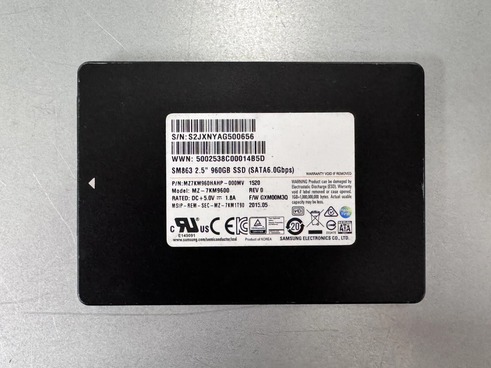 Samsung SM863 High-Speed SSD for Enterprise-Level Storage Solutions