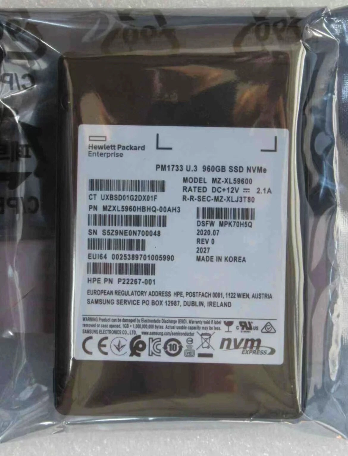 Samsung PM1733 High-Speed NVMe SSD for Enterprise-Level Storage Needs
