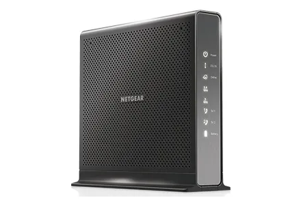 C7100V - Netgear Nighthawk C7100V 4 x Ports 1000Base-T LAN 2 x Ports RJ-11 1.9Gb/s IEEE 802.11a/n/ac 5GHz WiFi Cable Modem Router