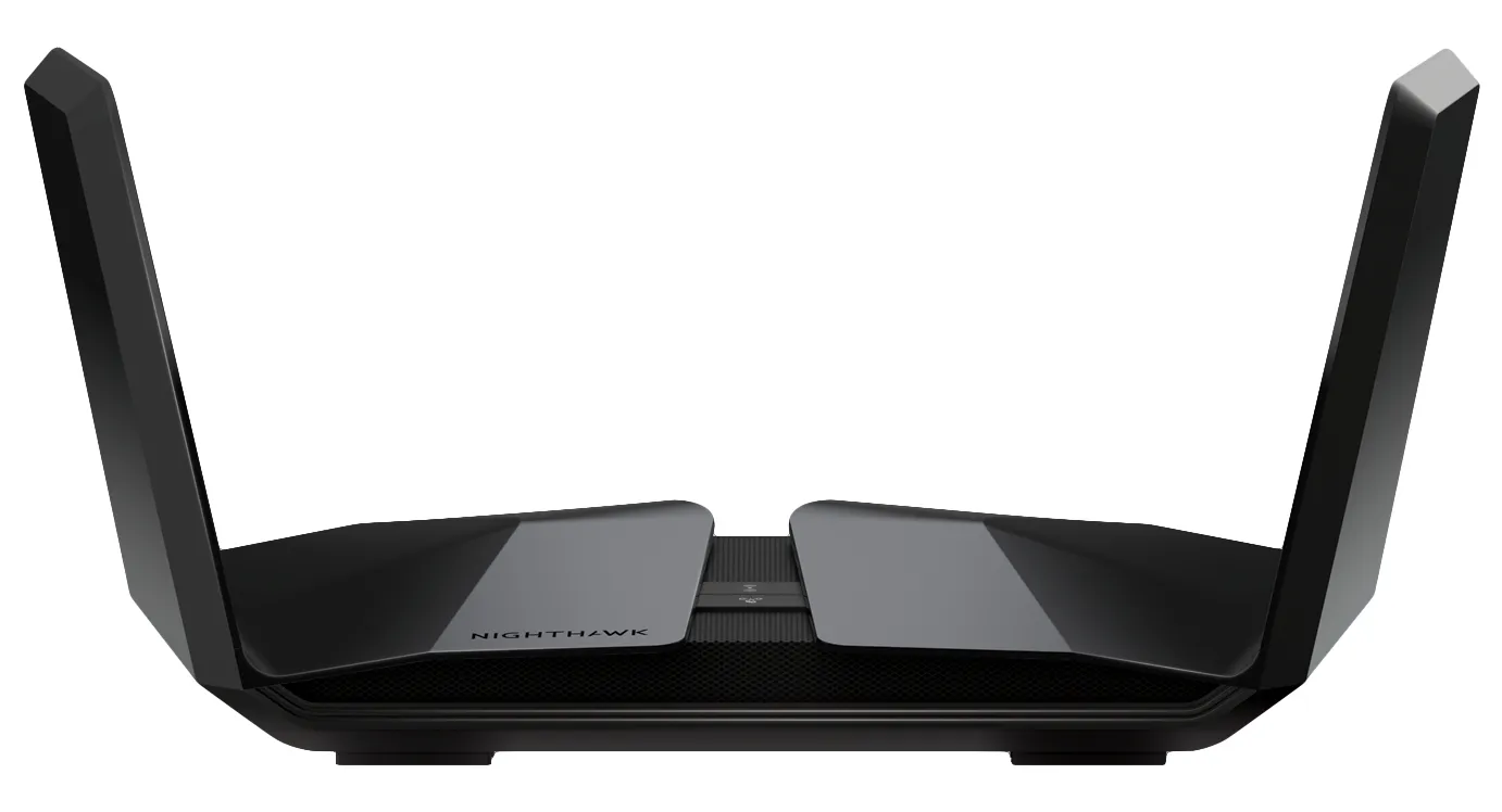 RAX200-100NAS - Netgear Nighthawk RAX200 4 x Ports 1000Base-T LAN + 1 x Port RJ-45 WAN 10.8Gb/s 802.11ax 5GHz Tri-Band WiFi Router