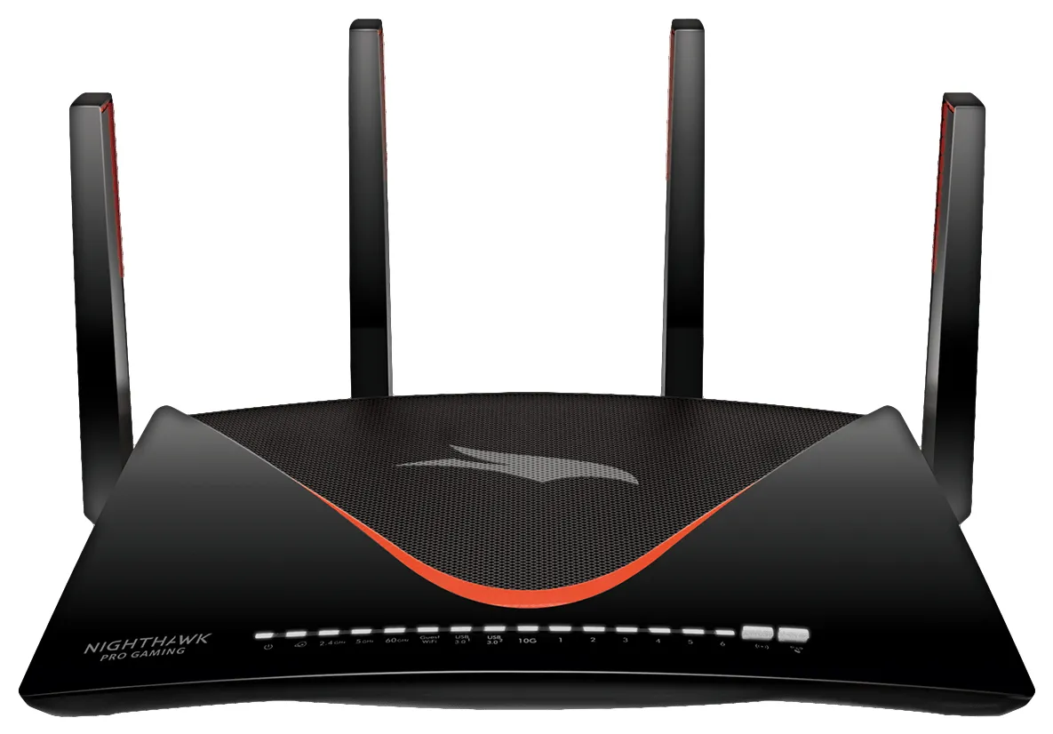 XR700-100NAS - Netgear Nighthawk XR700 6 x Ports 1000Base-T LAN + 1 x Port RJ-45 WAN 7.2Gb/s IEEE 802.11 a/n/ac 5.0GHz Wireless Dual-Band Pro Gaming Router