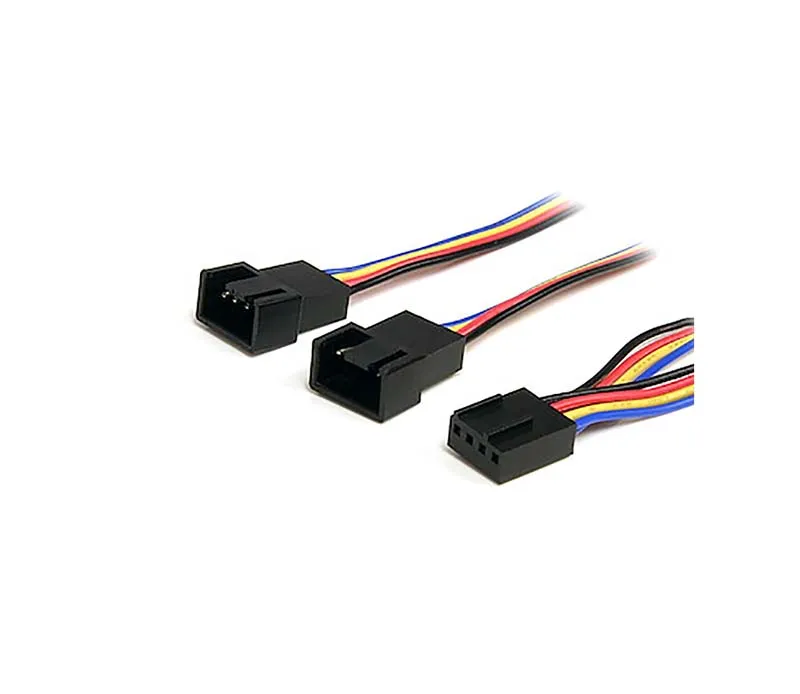 FAN4SPLIT12 - servertechcentral.com 12in 4 Pin Fan Power Splitter Cable - F/M