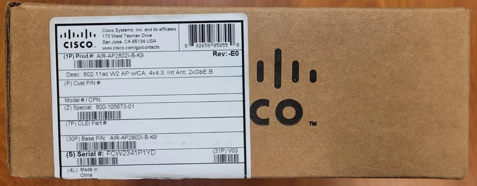 AIR-AP2802I-B-K9 | Cisco Controller Based | Aironet 2800 Series at ServerTechCentral