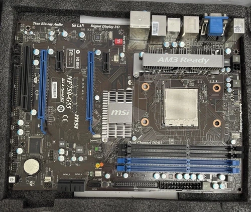 NF750-G55 - MSI Socket AM3 AMD NVIDIA nForce 750a SLI ATX System Board (Motherboard) Supports Phenom II/Athlon II DDR3 4x DIMM