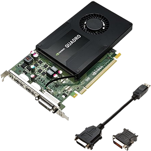 VCQK2200-PB - NVIDIA Quadro K2200 4GB GDDR5 128-Bit PCI Express 2.0 x16 DVI/DisplayPort/VGA Video Graphics Card