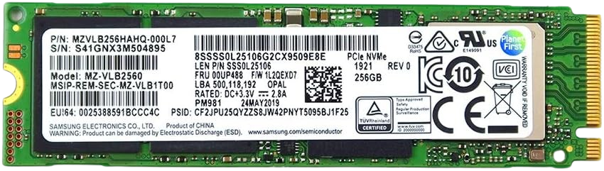 MZVLB256HAHQ-000H1 - Samsung 256GB Solid State Drive