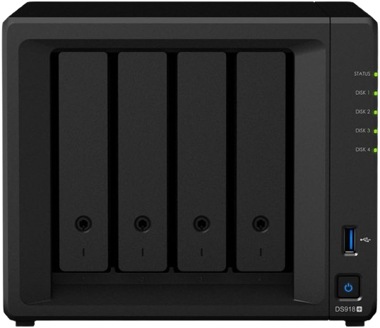 Synology DiskStation DS918+ 4-bay SATA Quad Core AES-NI NAS Server