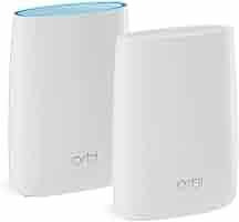 RBK50-100NAS - Netgear Orbi Whole Home RBK50 7 x Ports 1000Base-T LAN + 1 x Port RJ-45 WAN 3Gb/s IEEE 802.11a/n/ac 5GHz Router + Satellite
