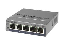 GS105EV2 - Netgear Prosafe GS105E 5 x RJ-45 Ports 10/100/1000Base-T Layer 2 Unmnaged Gigabit Ethernet Network Switch