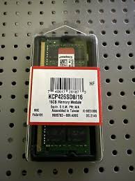 KCP426SD8/16 - Kingston 16GB DDR4-2666MHz PC4-21300 non-ECC Unbuffered CL19 260-Pin SoDimm 1.2V Dual Rank Memory Module