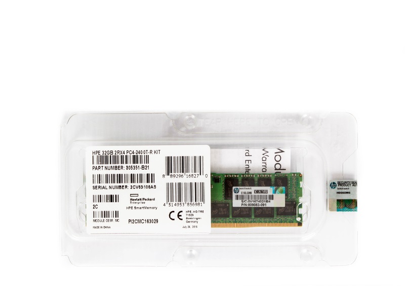 805351-B21 DDR4 32GB DIMM REGISTERED PC4-19200 HP Genuine P/N: 805351-B21;819412-001;809083-091 2rx4 1.2v