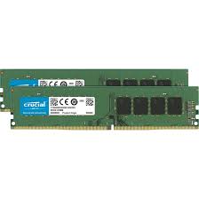 CT2K8G4DFRA32A - Crucial 16GB Kit (2x 8GB) DDR4-3200MHz PC4-25600 Non-ECC Unbuffered CL22 288-Pin UDIMM 1.2V Single Rank Memory Module