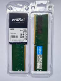 CT16G4DFRA32A - Crucial 16GB PC4-25600 DDR4-3200MHz non-ECC Unbuffered CL22 288-Pin UDIMM 1.2V Single Rank Memory Module