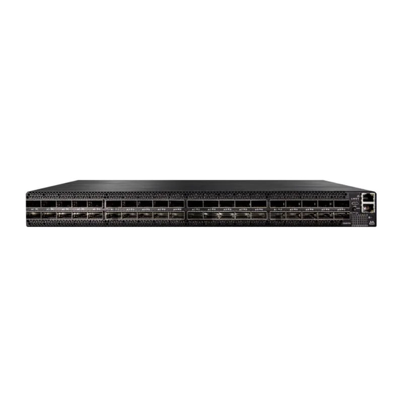 NVIDIA MQM9790-NS2R Quantum-2 NDR InfiniBand Switch, 64-ports NDR 400Gb/s, 32 OSFP Ports, Unmanaged, Connector-to-power (C2P) Airflow (reverse)