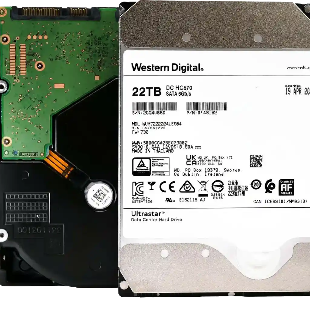 0F48155 - Western Digital Ultrastar DC HC570 22TB 7200RPM SATA 6Gb/s 512MB Cache 3.5-Inch Hard Drive