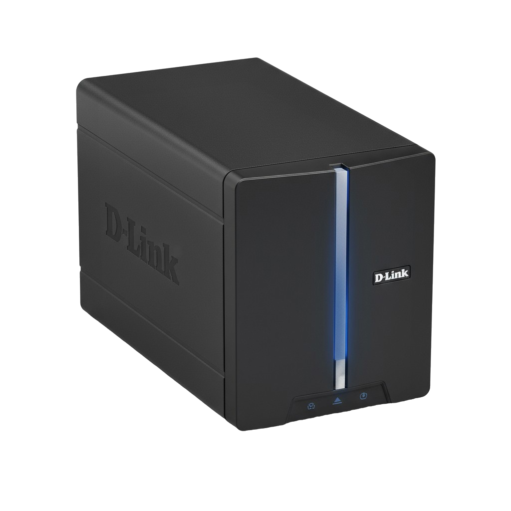 DNS-321-BN - D-Link DNS-321 Hard Drive Array - 1 x HDD Installed - 500 GB Installed HDD Capacity - RAID Supported - 2 x Total Bays - Gigabit Ethernet - N