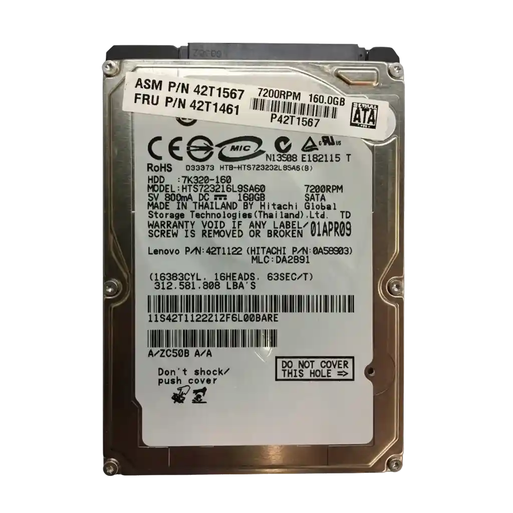 Hitachi 0A58903 7K320 160GB 7.2K 2.5" SATA Hard Drive