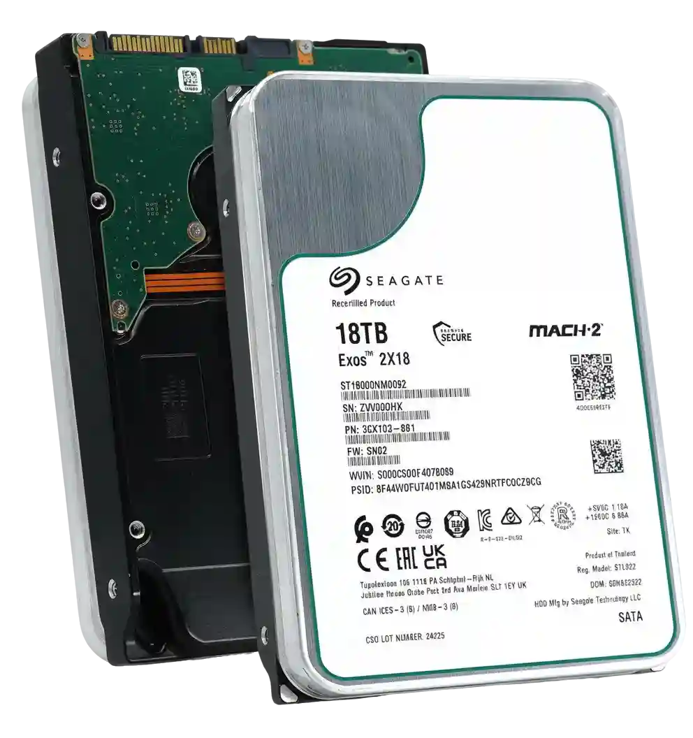 Dell Exos X18 High-Capacity 18TB Hard Drive for Data Centers