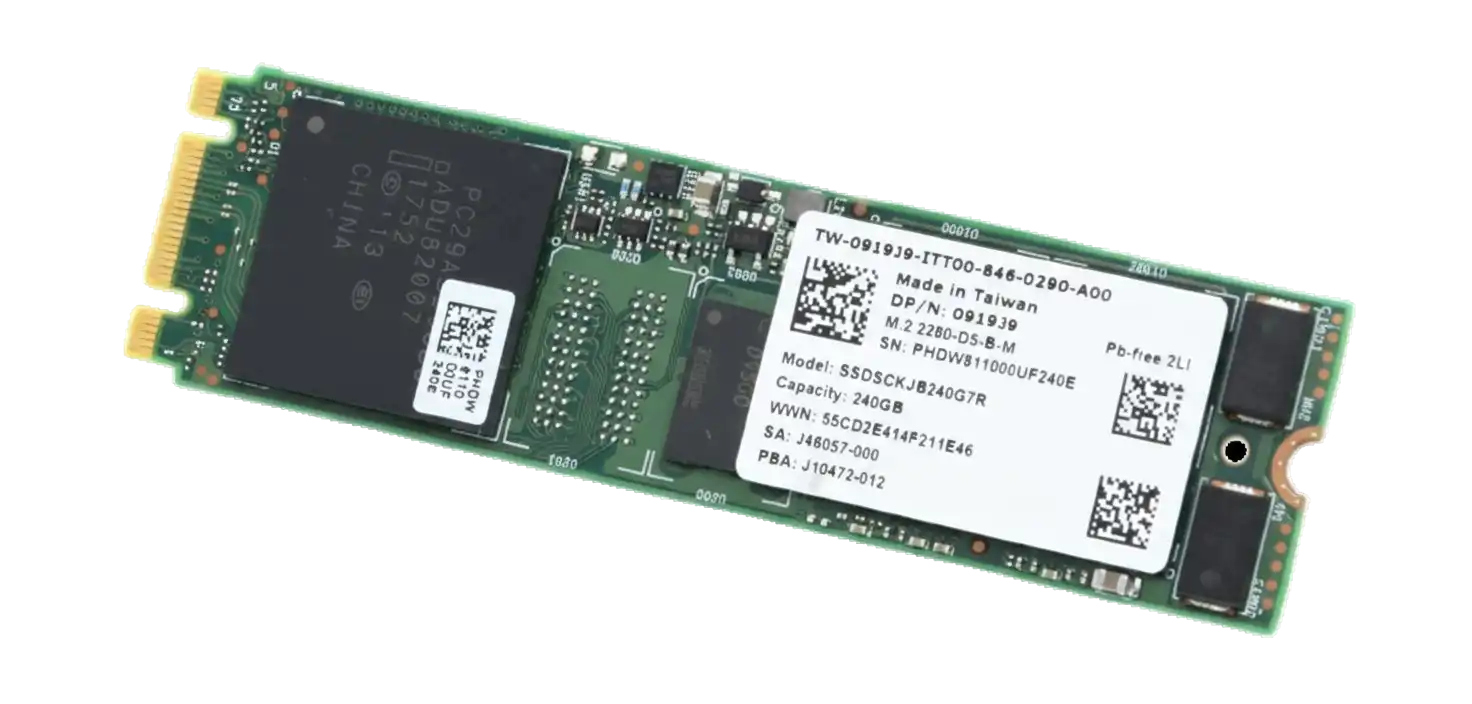 Dell 919J9 / Intel DC S3520 SSDSCKJB240G7R / SSDSCKJB240G7 240GB M.2 80mm 6Gbps MLC Read Intensive SATA SSD