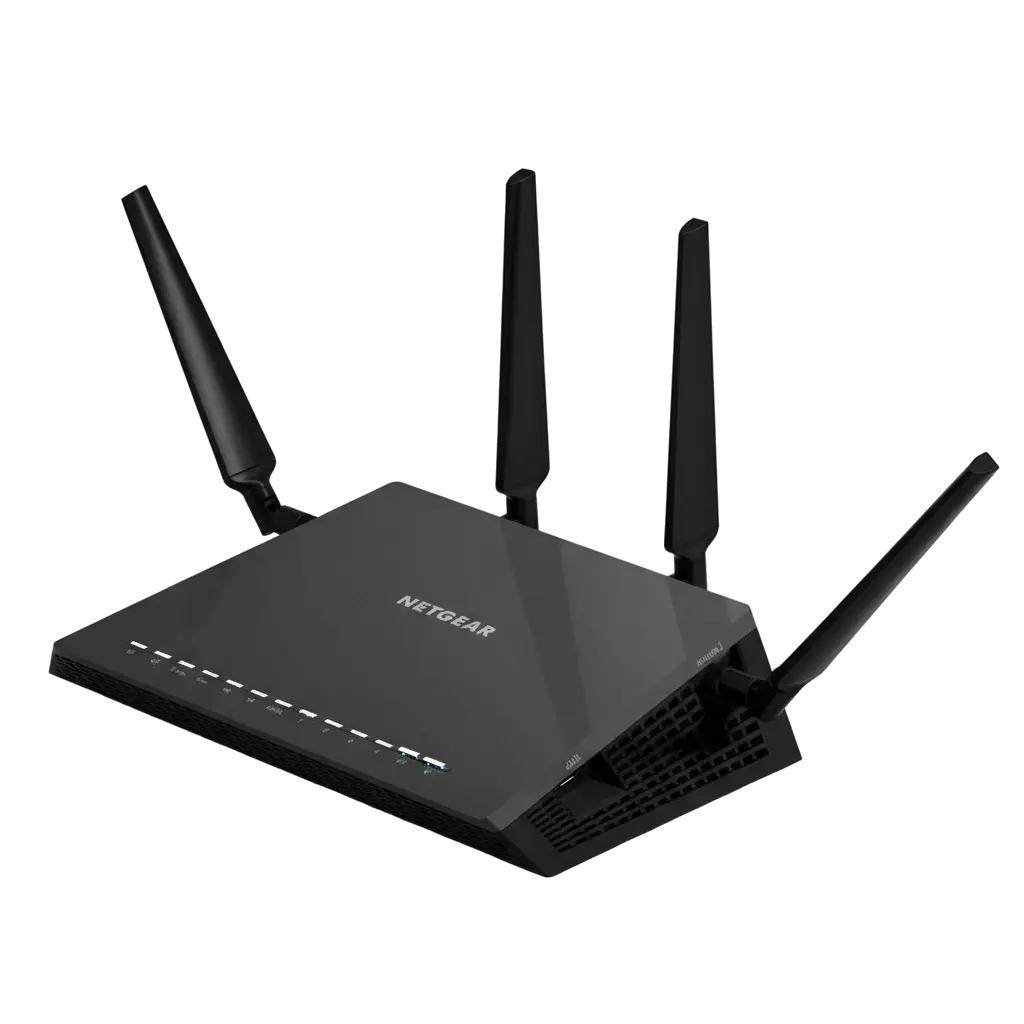 R7800-100PES - Netgear Nighthawk R7800 4 x Ports 1000Base-T LAN + 1 x Port RJ-45 WAN 2.53Gb/s IEEE 802.11a/n/ac 5.0GHz Smart WiFi Router