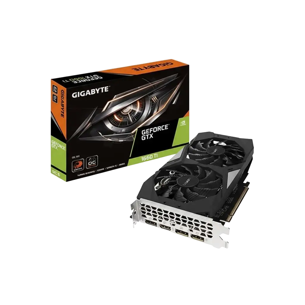GV-N166TOC-6GD - Gigabyte Ultra Durable VGA GeForce GTX 1660 Ti Graphic Card 1800MHz Core 6GB GDDR6 PCI Express 3.0 x16