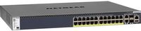 GSM4328PA-100NES - Netgear Prosafe M4300 Series M4300-28G-PoE+ 24 x RJ-45 Ports PoE+ 1000Base-T + 2 x SFP+ Copper Ports + 2 x SFP+ Ports Layer 3 Managed Rack-mountable Gigabit Ethernet Network Switch