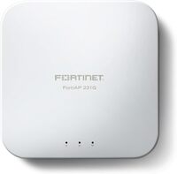 FAP-231G-D - Fortinet FortiAP FAP-231G Tri-Band Wi-Fi-6E 802.11ax 6GHz 2.4 Gbps 2 x RJ-45 Port 1000Base-T/2.5GBase-T Wall mount PoE injector 5 x Internal Antennas Wireless Access Point