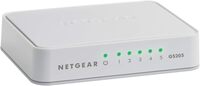 GS205-100PAS - Netgear 200 Series GS205 5 x RJ-45 Ports 10/100/1000Base-T Layer 2 Unmanaged Gigabit Ethernet Network Switch