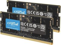 CT2K32G48C40S5 - Crucial 64GB Kit (2 X 32GB) DDR5-4800MHz PC5-38400 non-ECC Unbuffered CL40 260-Pin SODIMM 1.1V Dual Rank Memory Module