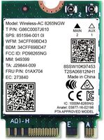 8265.NGWMG - HP 8265NGW 802.11ac 867 Mbit/s 5GHz Wi-Fi and Bluetooth PCI-Express Adapter For Z4 Z6, and Z8 G4 HP Workstations