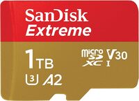 SDSQXAV-1T00-GN6MA - SanDisk 1TB Extreme microSDHC Memory Card