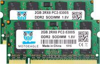 P-NB-SD8DDR2G-FS - PNY 2GB DDR2-667MHz PC2-5300 Non-ECC Unbuffered CL5 200-Pin SODIMM Dual Rank Memory